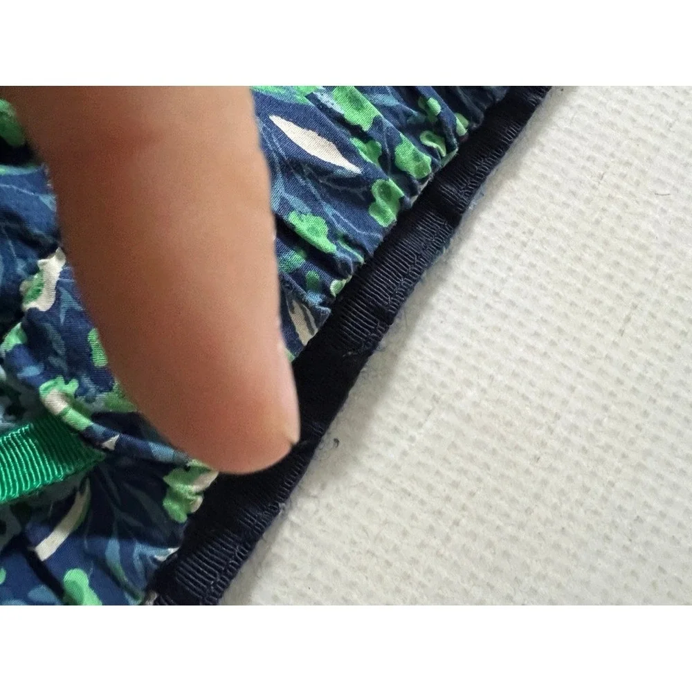 J Crew Pajama Pants Women 2X Blue Green Floral Cheetah Print BM286‎